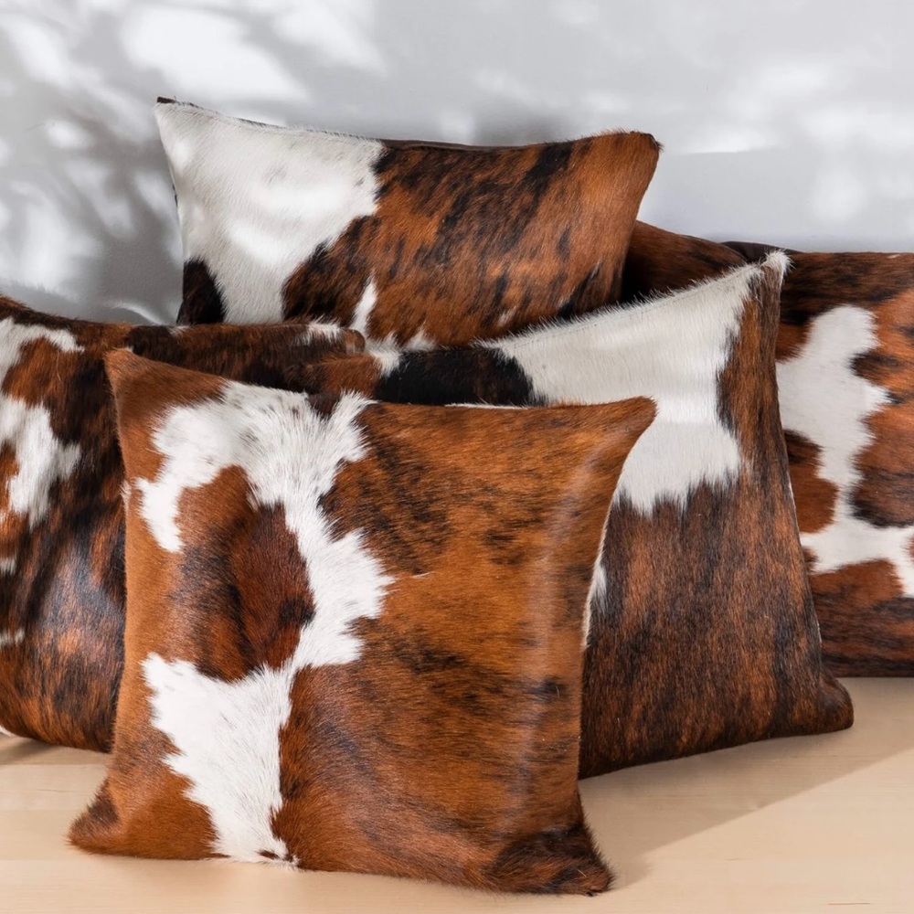 Cowhide Throw Pillow 2 AVAILABLE - Picture 3 of 5